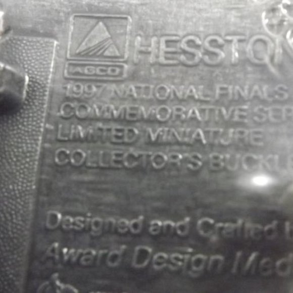 National Finals Rodeo 1997 Hesston Belt Buckle - Picture 5 of 7